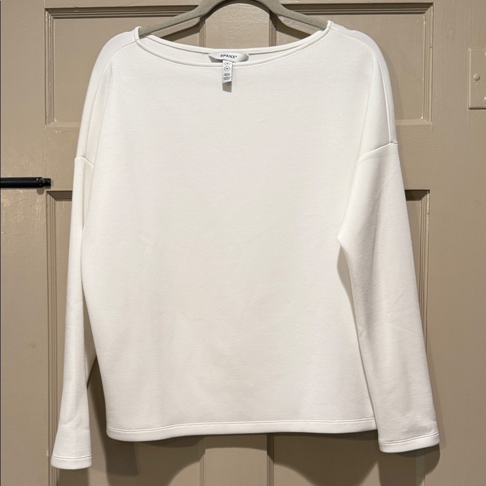 Spanx Women's Cream Boatneck Air Essentials Top NWOT